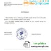 editable template, Nicaragua Banco Ficohsa bank account reference letter template in Word and PDF format