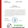 editable template, Philippines BPI bank reference letter template in Word and PDF format