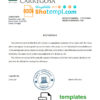 editable template, Portugal Banco Carregosa bank account reference letter template in Word and PDF format