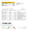 editable template, Sri Lanka Bank of Ceylon bank statement easy to fill template in .xls and .pdf file format