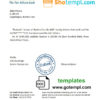 editable template, Burkina Faso Ecobank bank reference letter template in Word and PDF format