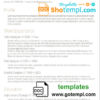 editable template, Professional and Modern Resume Template in WORD format