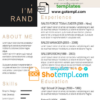 editable template, Professional CV Template in WORD format