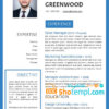 editable template, Modern Resume template in WORD format 1