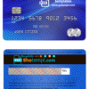 editable template, USA U.S. Bank mastercard card template in PSD format, fully editable