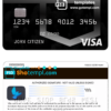 editable template, USA U.S. Bank visa card template in PSD format, fully editable