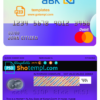 editable template, Egypt Al Ahli Bank of Kuwait mastercard template in PSD format, fully editable