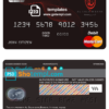 editable template, Bahrain Al Salam Bank mastercard debit card template in PSD format, fully editable