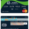 editable template, Belize Belizebank mastercard debit card template in PSD format, fully editable