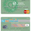 editable template, Benin Bank of Africa mastercard debit card template in PSD format, fully editable