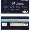 editable template, Bhutan Bank of Bhutan visa card debit card template in PSD format, fully editable