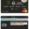 editable template, Bhutan National Bank mastercard debit card template in PSD format, fully editable