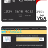 editable template, # blackistic universal multipurpose bank visa credit card template in PSD format, fully editable