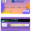editable template, Egypt Blom Bank visa electron card template in PSD format, fully editable
