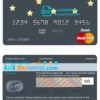 editable template, Bosnia and Herzegovina Bosna Bank International bank mastercard debit card template in PSD format, fully editable