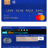 editable template, Brazil Banco do Brasil bank mastercard debit card template in PSD format, fully editable
