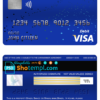 editable template, Brazil Banco do Brasil bank visa card debit card template in PSD format, fully editable