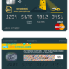 editable template, # bright lighthouse universal multipurpose bank mastercard debit credit card template in PSD format, fully editable