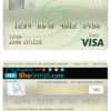 editable template, Brunei Baiduri Bank visa card debit card template in PSD format, fully editable