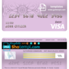 editable template, Brunei Bank Islam Brunei Darussalam bank visa card debit card template in PSD format, fully editable
