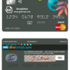 editable template, # bueno tropical universal multipurpose bank mastercard debit credit card template in PSD format