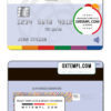 editable template, Bulgaria ProCredit Bank mastercard template in PSD format, fully editable
