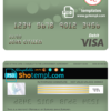editable template, Burundi Bank of the Republic of Burundi visa card debit card template in PSD format, fully editable
