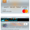 editable template, Brazil Caixa bank mastercard debit card template in PSD format, fully editable