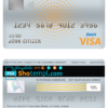 editable template, Brazil Caixa bank visa card debit card template in PSD format, fully editable
