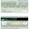 editable template, Cameroon Atlantic bank visa card debit card template in PSD format, fully editable
