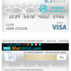 editable template, Cameroon BGFI bank visa card debit card template in PSD format, fully editable