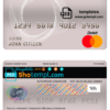 editable template, Cameroon UBA bank mastercard debit card template in PSD format, fully editable