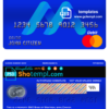 editable template, Canada BMO Bank of Montreal bank mastercard debit card template in PSD format, fully editable