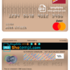 editable template, Canada CIBC bank mastercard debit card template in PSD format, fully editable