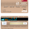 editable template, Canada CIBC bank visa card debit card template in PSD format, fully editable