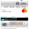 editable template, Canada CrawfordTech bank mastercard debit card template in PSD format, fully editable