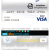 editable template, Canada CrawfordTech bank visa card debit card template in PSD format, fully editable