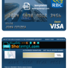 editable template, Canada Royal Bank of Canada (RBC) bank visa card debit card template in PSD format, fully editable