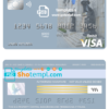 editable template, Bosnia and Herzegovina Central Bank visa card debit card template in PSD format, fully editable