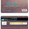 editable template, Ecuador Central Bank visa signature card template in PSD format, fully editable