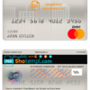 editable template, Chile Banco del Estado de Chile bank mastercard debit card template in PSD format, fully editable