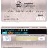 editable template, Chile Scotiabank bank visa card debit card template in PSD format, fully editable