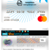 editable template, China Industrial and Commercial Bank of China bank mastercard debit card template in PSD format, fully editable