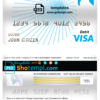 editable template, China Industrial and Commercial Bank of China bank visa card debit card template in PSD format, fully editable