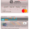 editable template, Colombia Scotiabank Colpatria bank mastercard debit card template in PSD format, fully editable