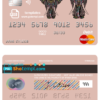 editable template, # colored elephant multipurpose bank mastercard debit credit card template in PSD format, fully editable