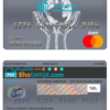editable template, Congo Ecobank bank mastercard debit card template in PSD format, fully editable