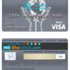 editable template, Congo Ecobank bank visa card debit card template in PSD format, fully editable