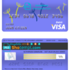editable template, Costa Rica Banco Nacional de Costa Rica visa card debit card template in PSD format, fully editable