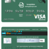 editable template, # creations line universal multipurpose bank visa electron credit card template in PSD format, fully editable